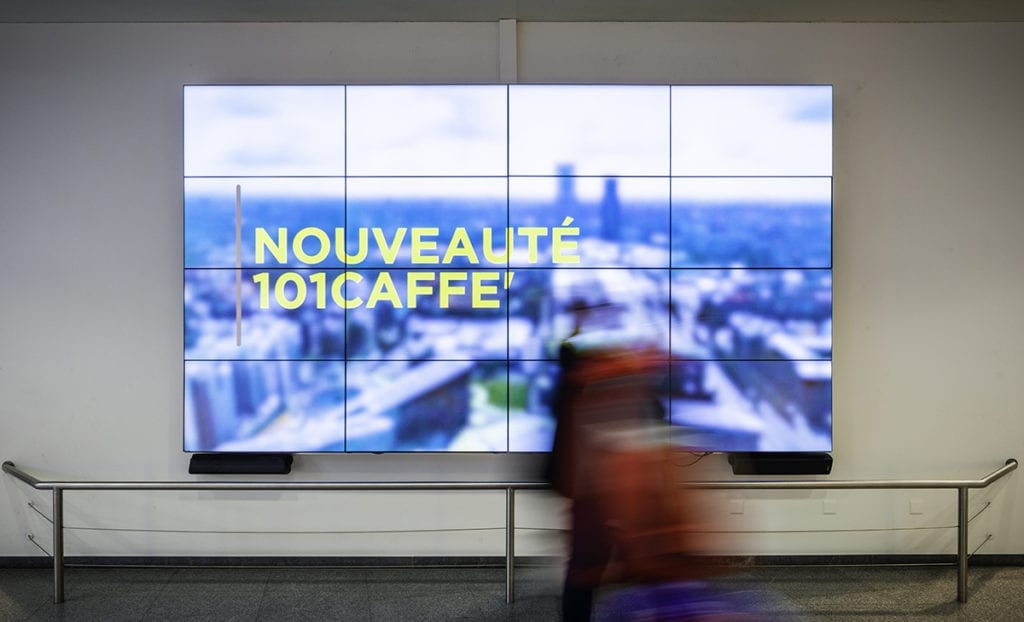 Signy centre mur d’écrans installés par Pixium.