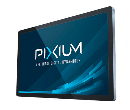 Ecran professionnel pour affichage dynamique par Pixium.