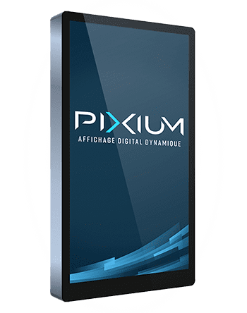 Totem professionnel pour affichage dynamique par Pixium.
